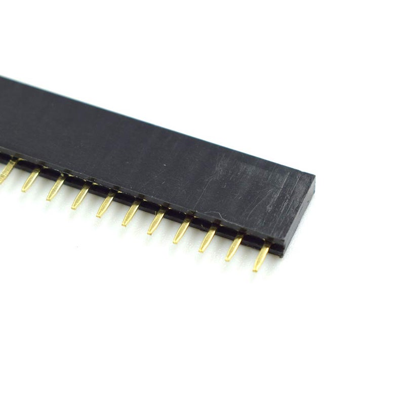HNNUY 1x40 Pin 2.54mm Pitch Straight Single Row PCB Female Headers - (30 Pcs) - Image 3
